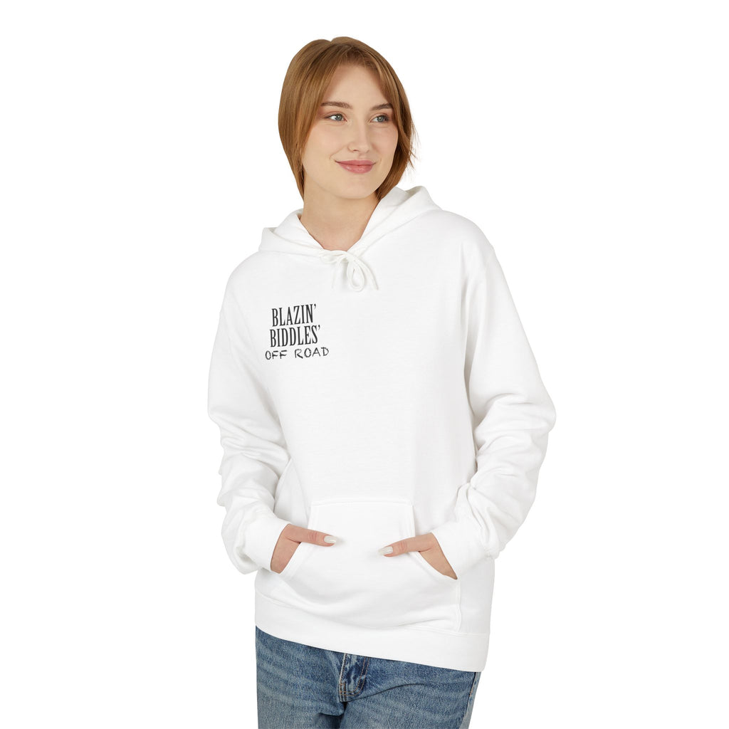 Blazin’ Biddles Off-Road Adventure Fleece Hoodie – Unisex Trail-Ready Warmth