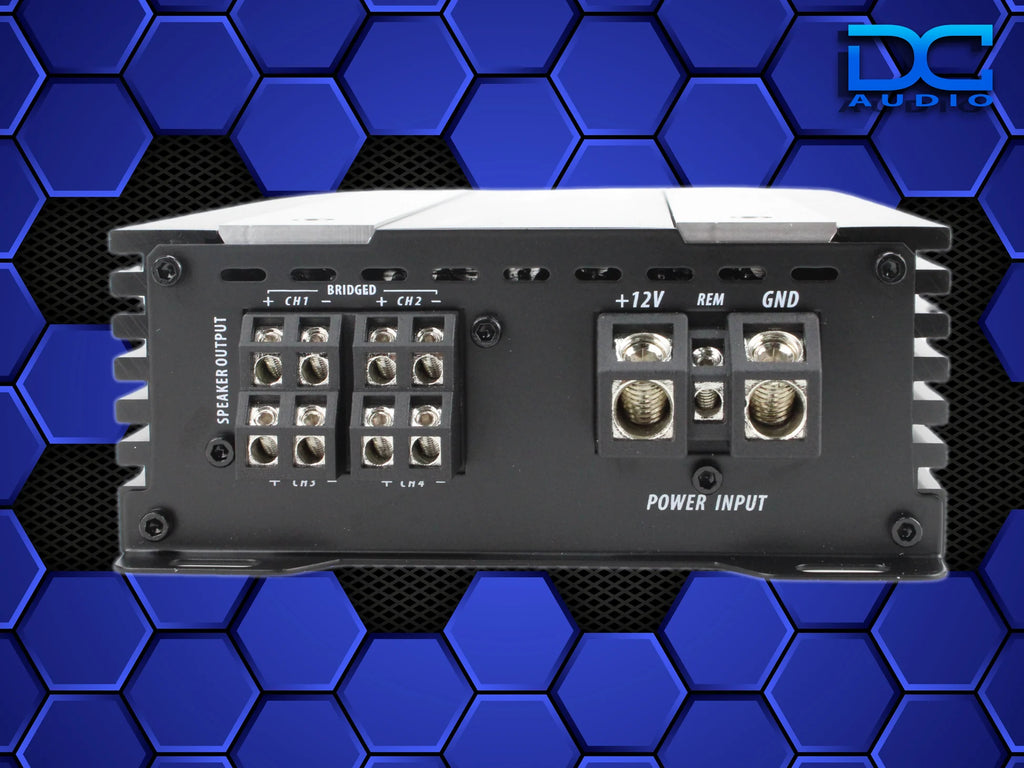 DC Audio PS-1200x4 Mini Full Range 4 Channel Class D Amplifier – 1,200W RMS