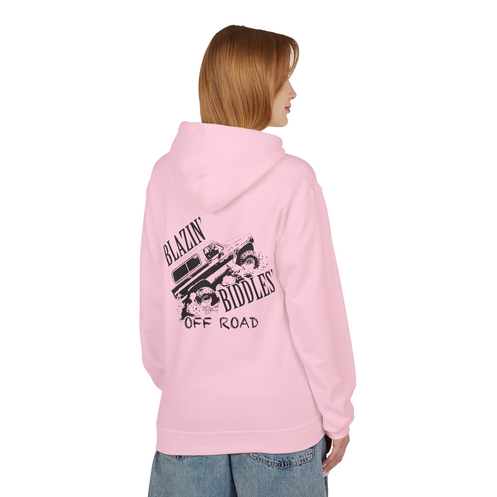 Blazin’ Biddles Off-Road Adventure Fleece Hoodie – Unisex Trail-Ready Warmth