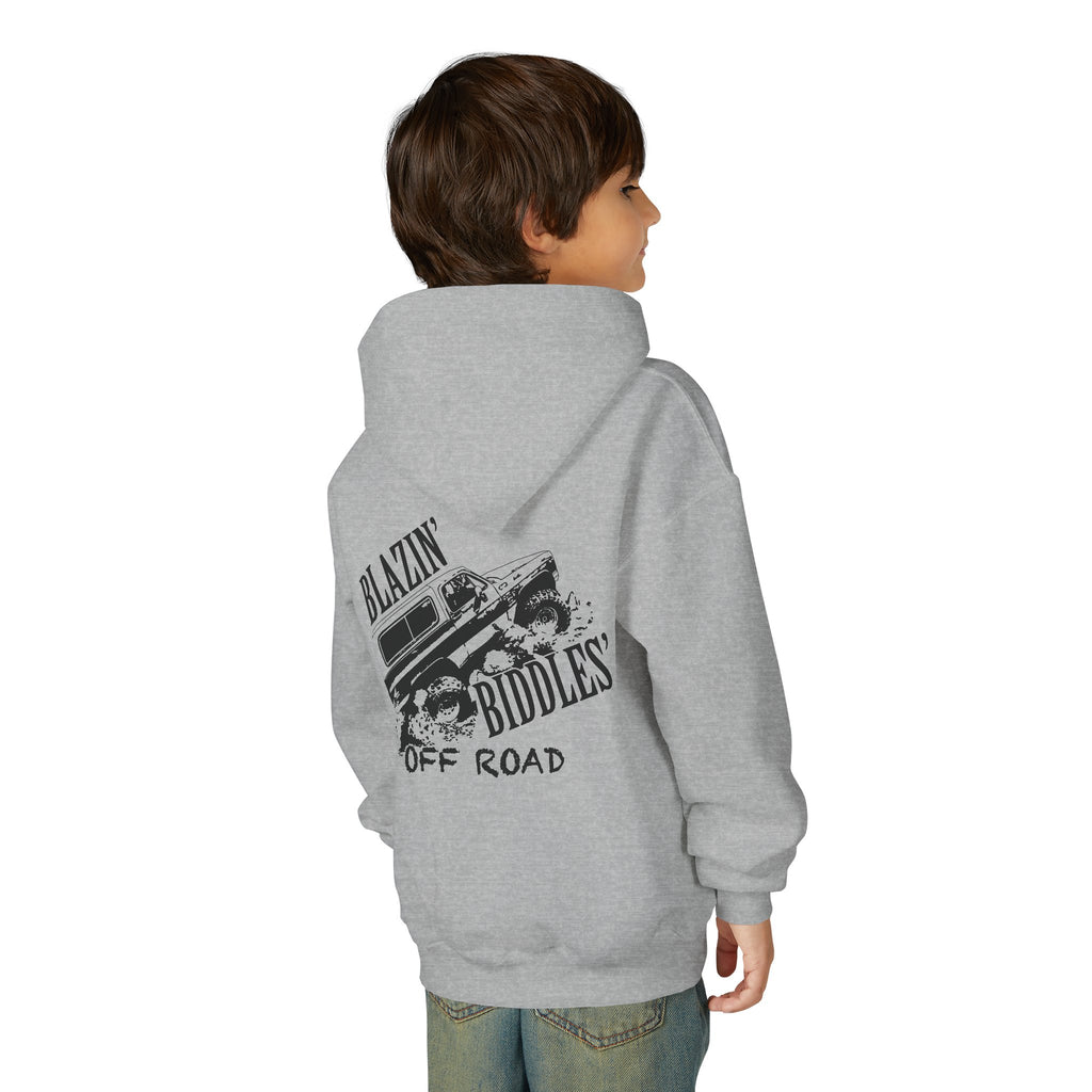 Blazin’ Biddles Off-Road Youth Hoodie – Adventure Ready Squarebody Apparel
