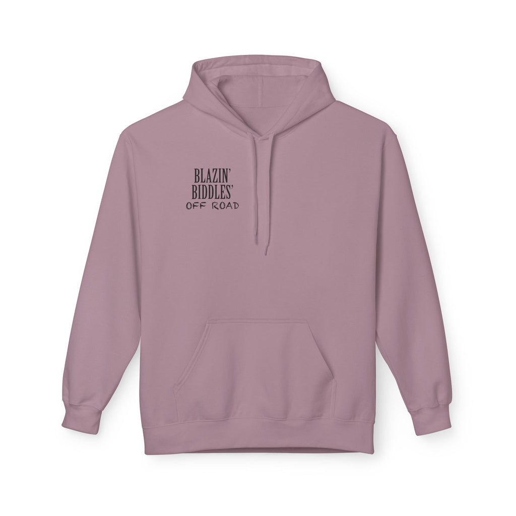 Blazin’ Biddles Off-Road Adventure Fleece Hoodie – Unisex Trail-Ready Warmth