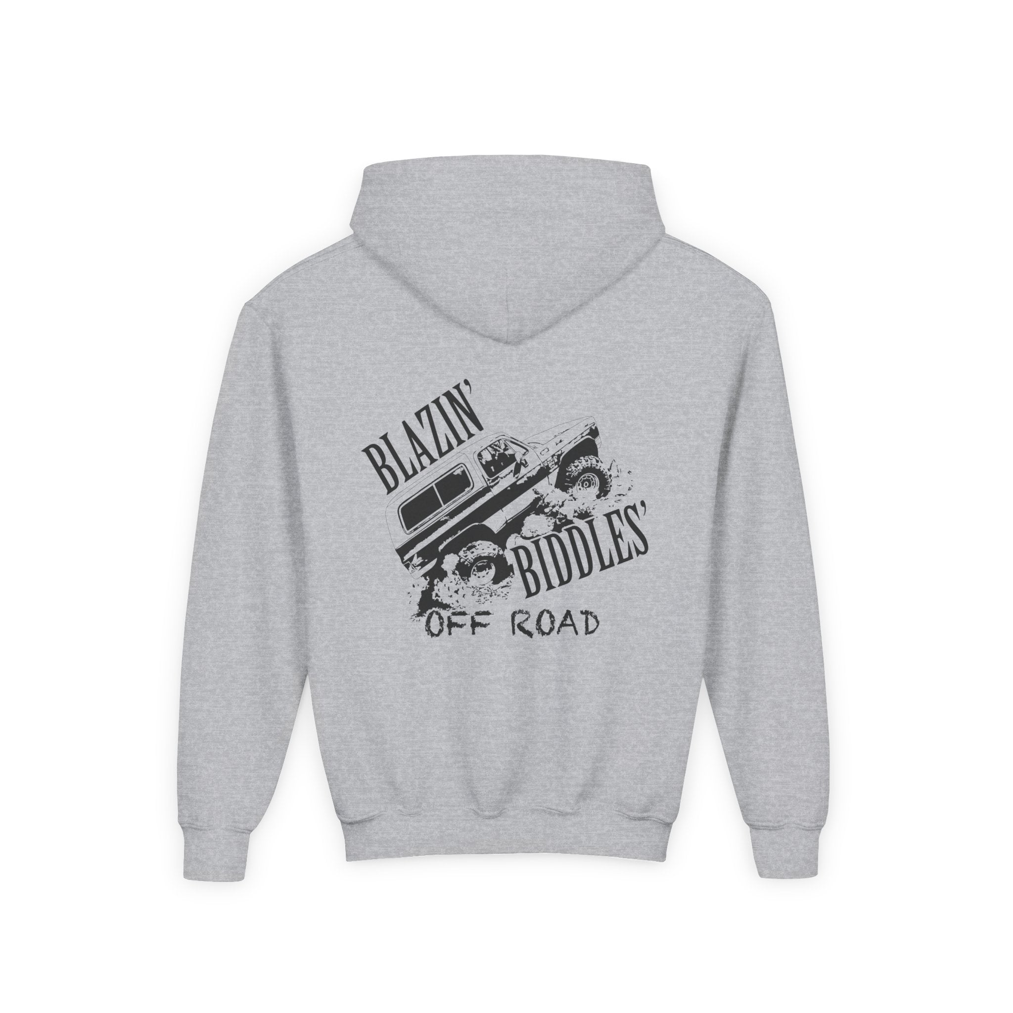 Blazin’ Biddles Off-Road Youth Hoodie – Adventure Ready Squarebody Apparel