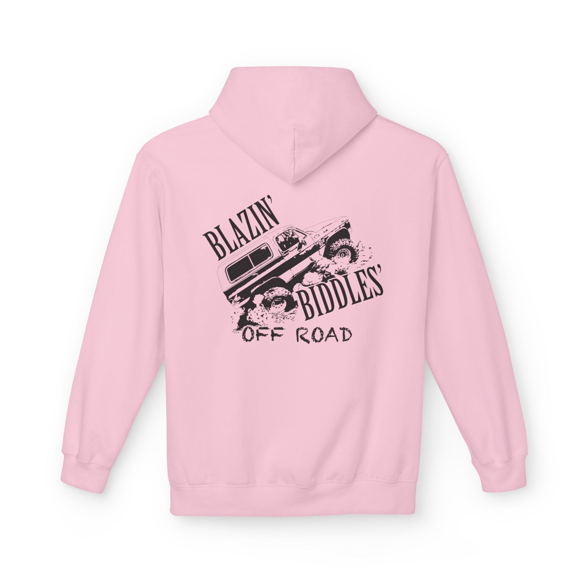 Blazin’ Biddles Off-Road Adventure Fleece Hoodie – Unisex Trail-Ready Warmth