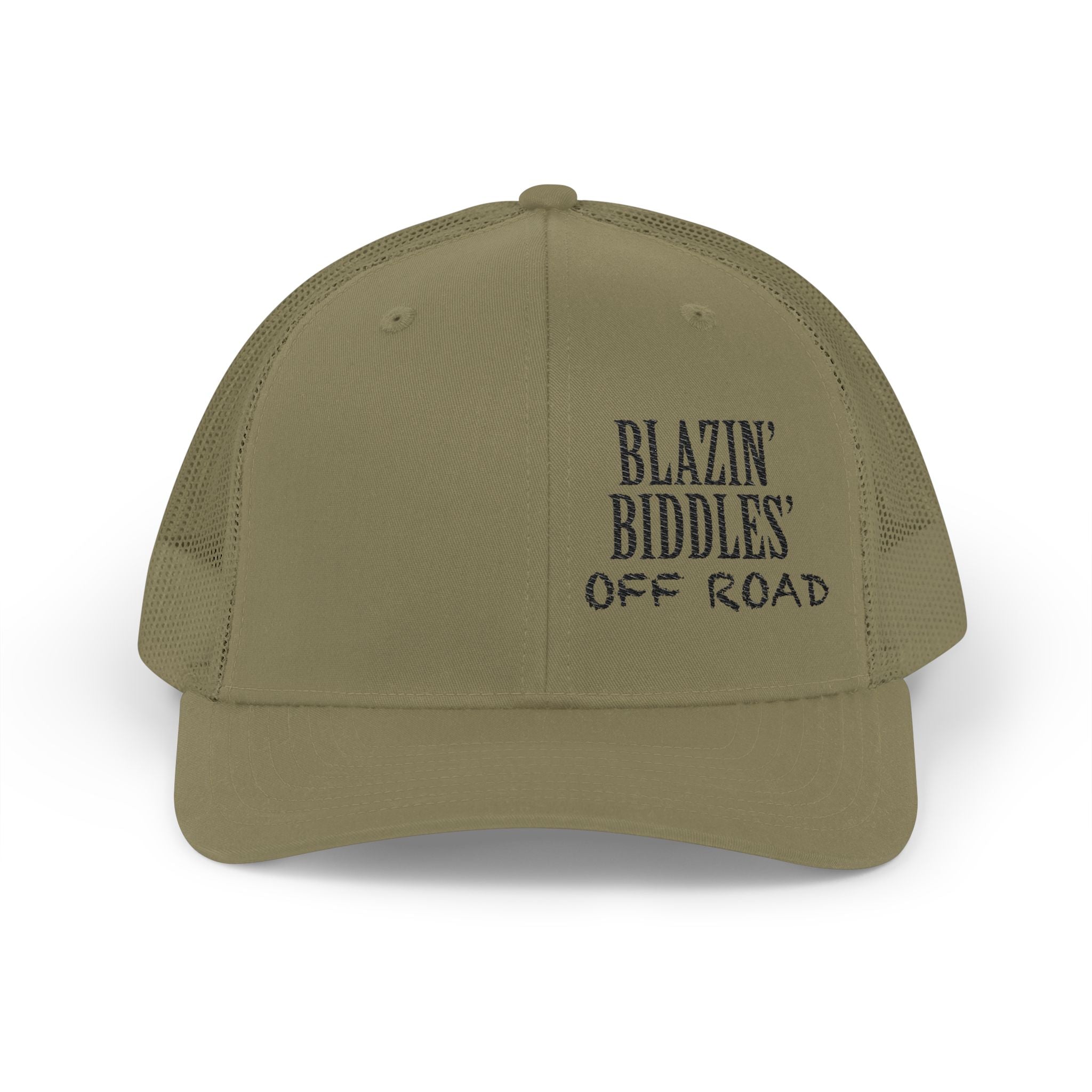 Blazin’ Biddles Off-Road Embroidered Snapback Trucker Cap – Squarebody Lifestyle Hat