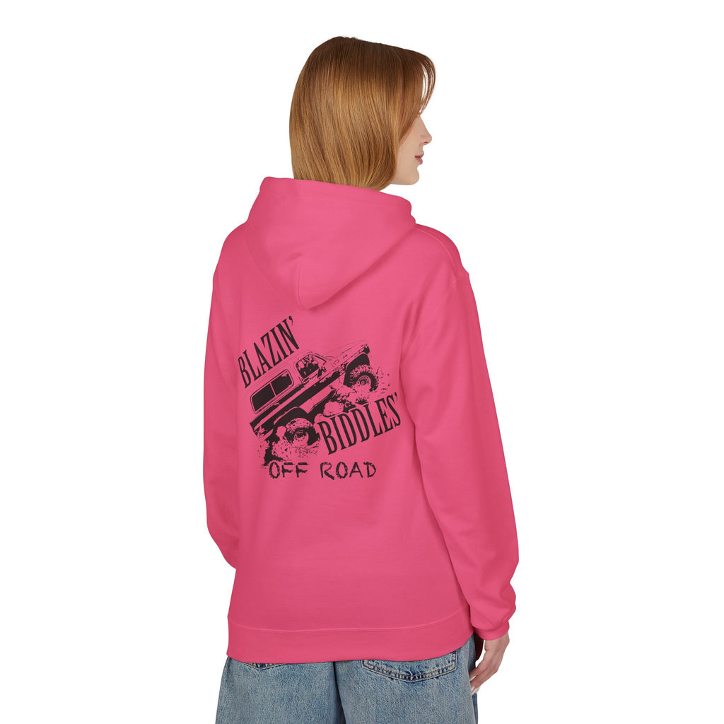 Blazin’ Biddles Off-Road Adventure Fleece Hoodie – Unisex Trail-Ready Warmth