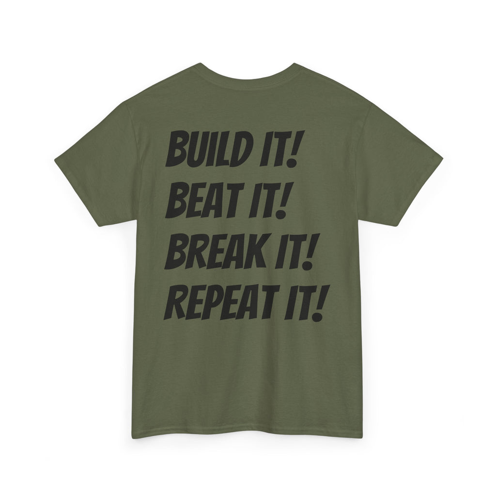 Blazin’ Biddles" Off-Road “Build, Beat, Break, Repeat” Unisex Heavy Cotton T-Shirt