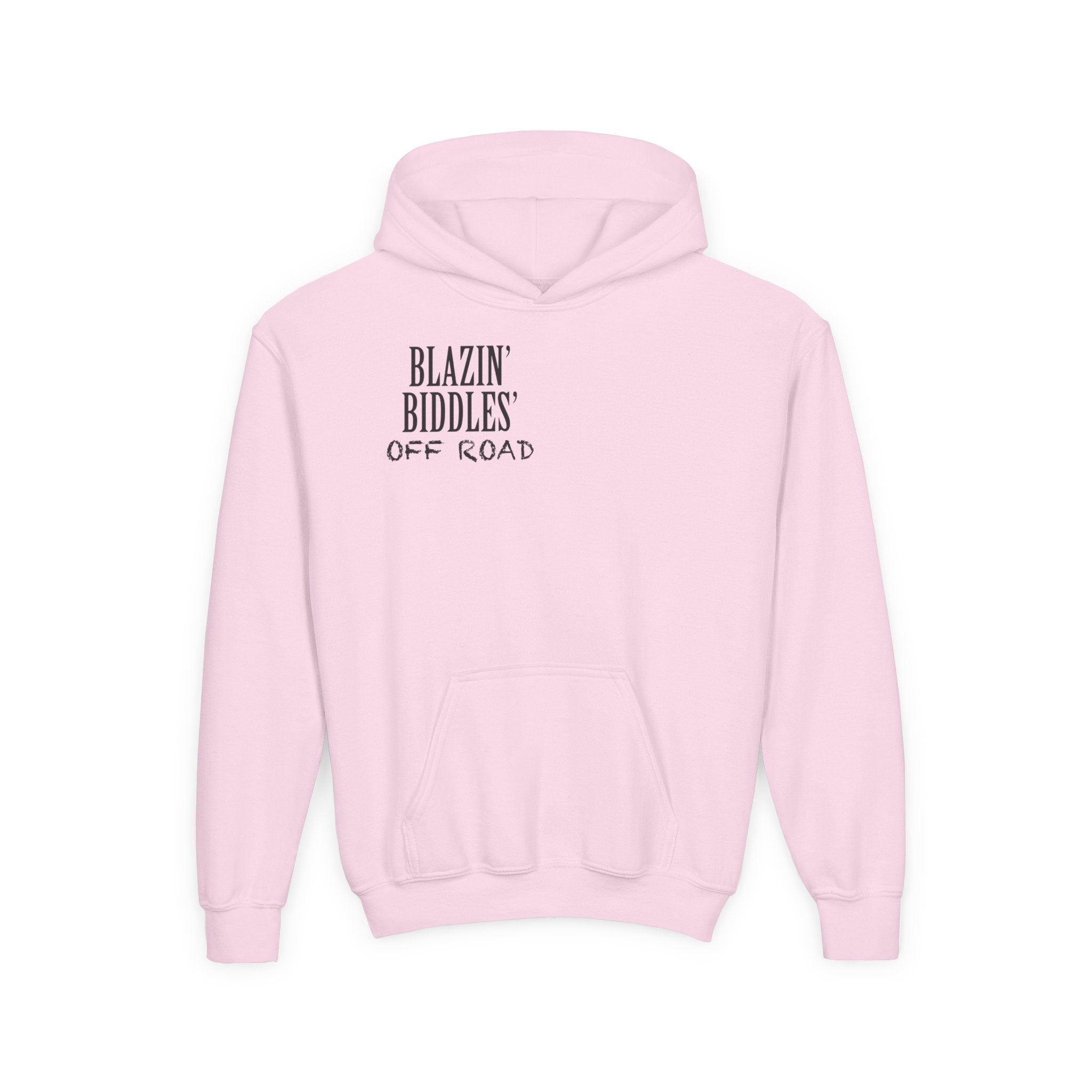 Blazin’ Biddles Off-Road Youth Hoodie – Adventure Ready Squarebody Apparel