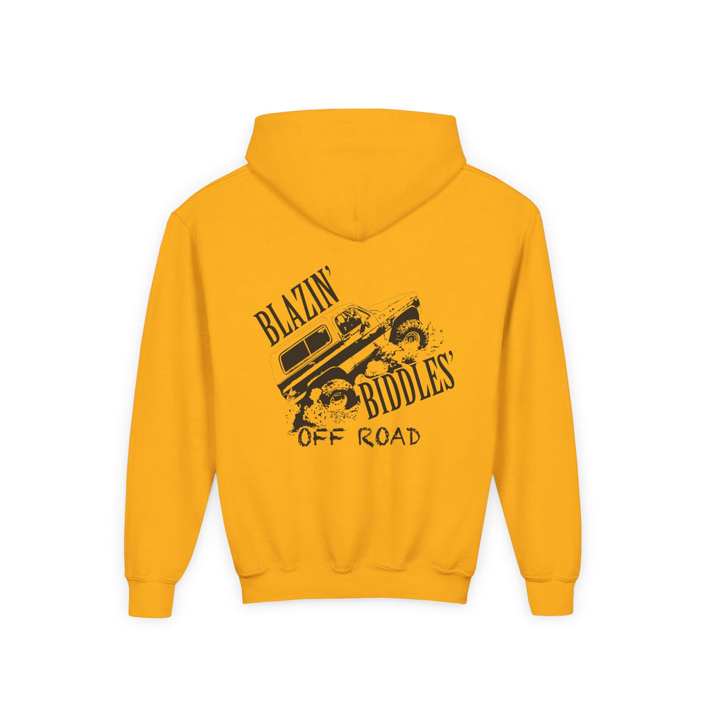 Blazin’ Biddles Off-Road Youth Hoodie – Adventure Ready Squarebody Apparel