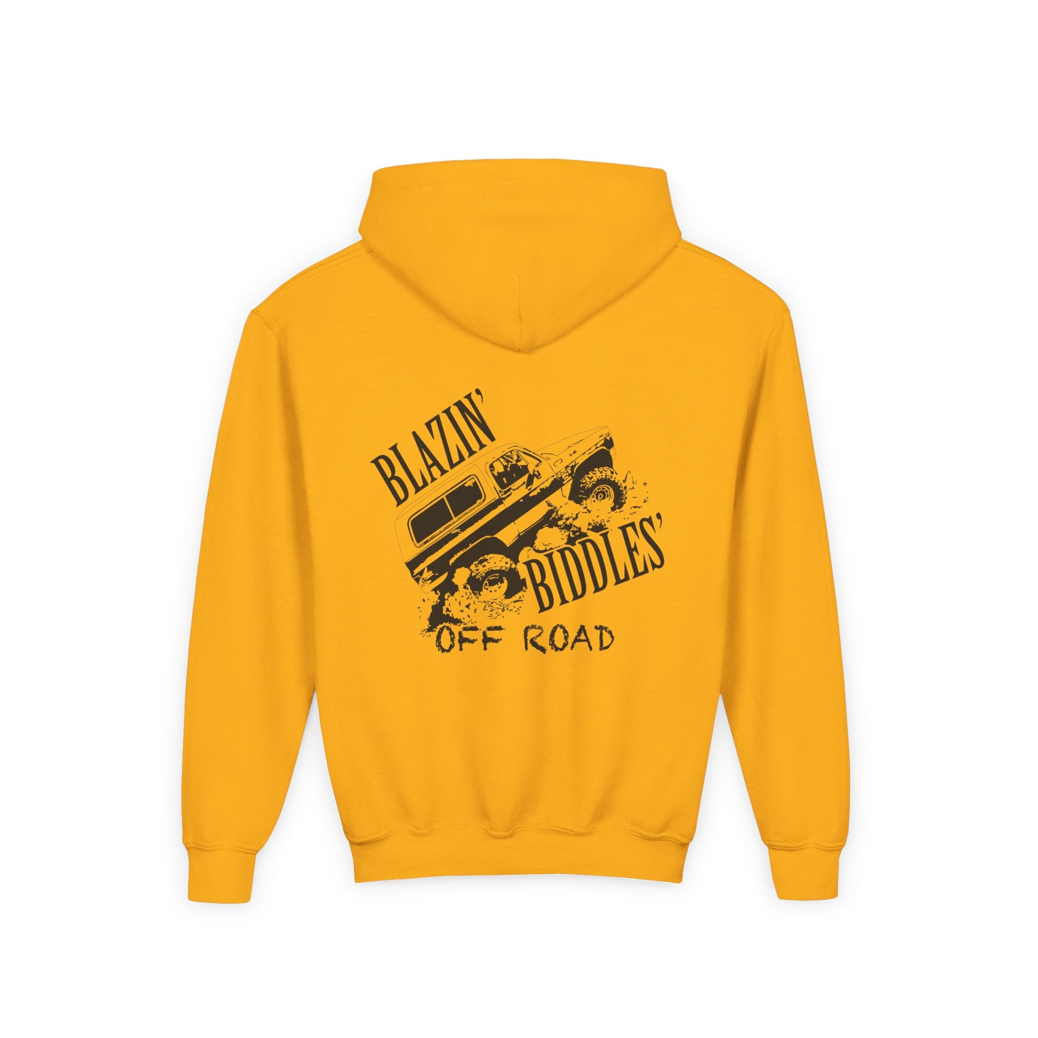 Blazin’ Biddles Off-Road Youth Hoodie – Adventure Ready Squarebody Apparel