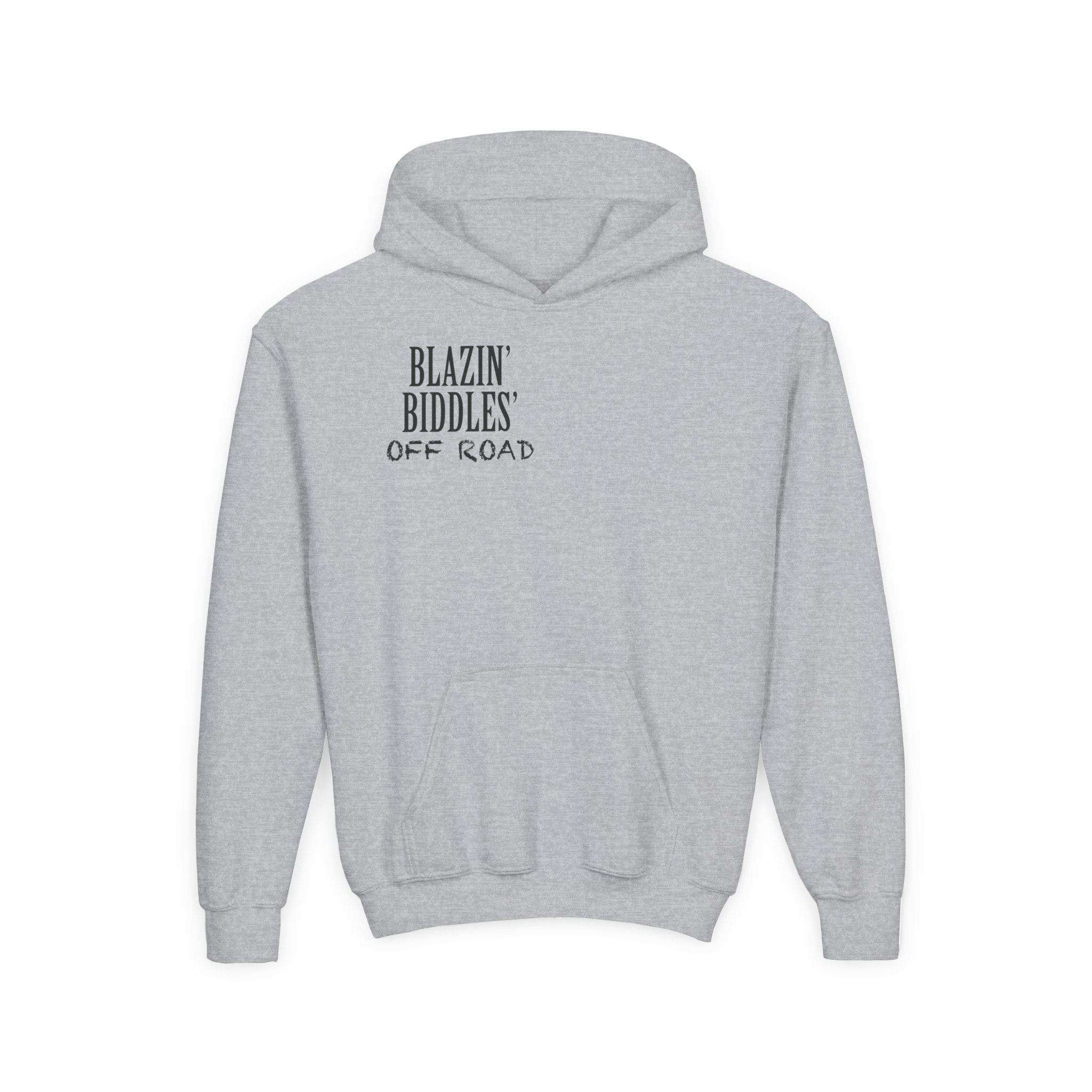 Blazin’ Biddles Off-Road Youth Hoodie – Adventure Ready Squarebody Apparel