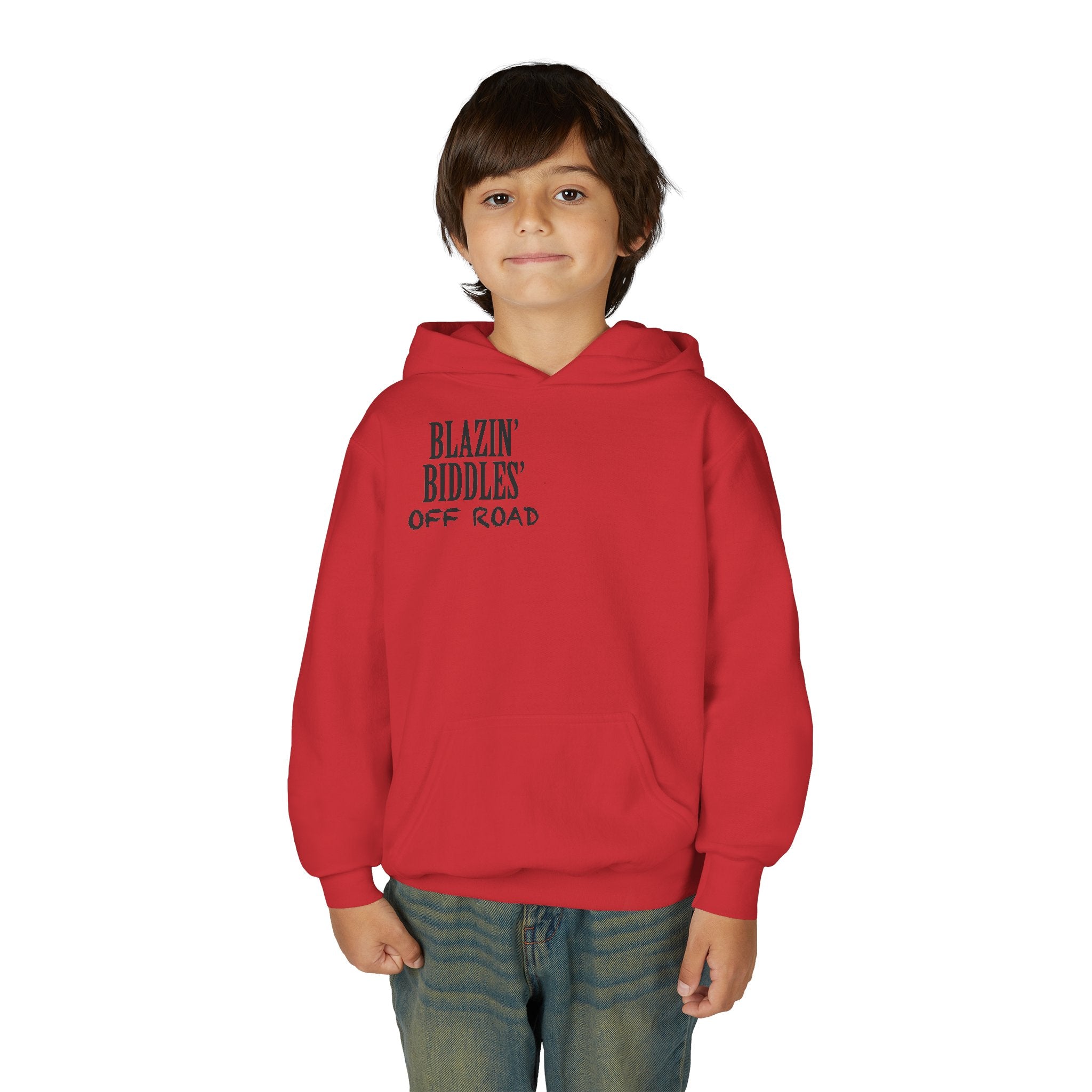 Blazin’ Biddles Off-Road Youth Hoodie – Adventure Ready Squarebody Apparel