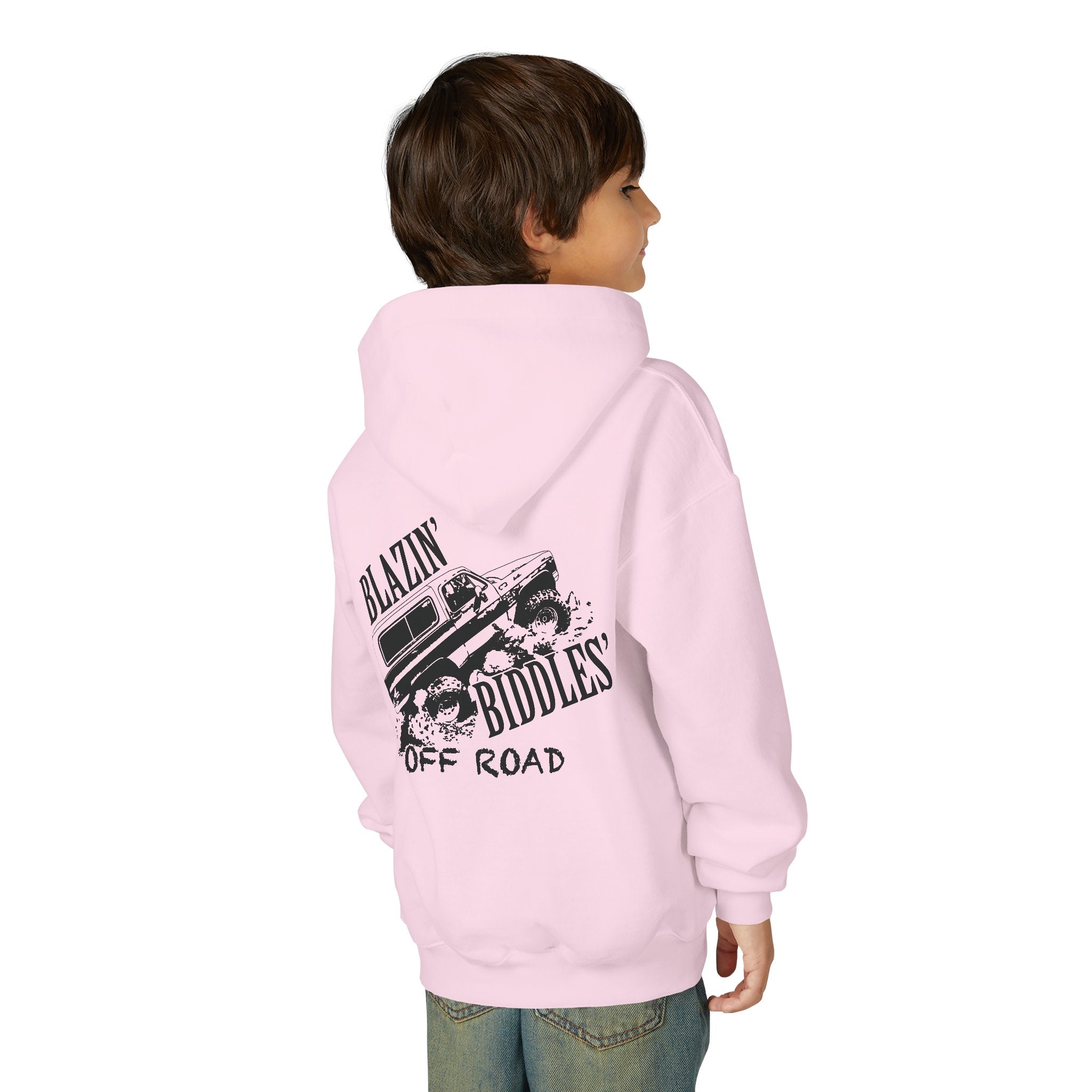 Blazin’ Biddles Off-Road Youth Hoodie – Adventure Ready Squarebody Apparel
