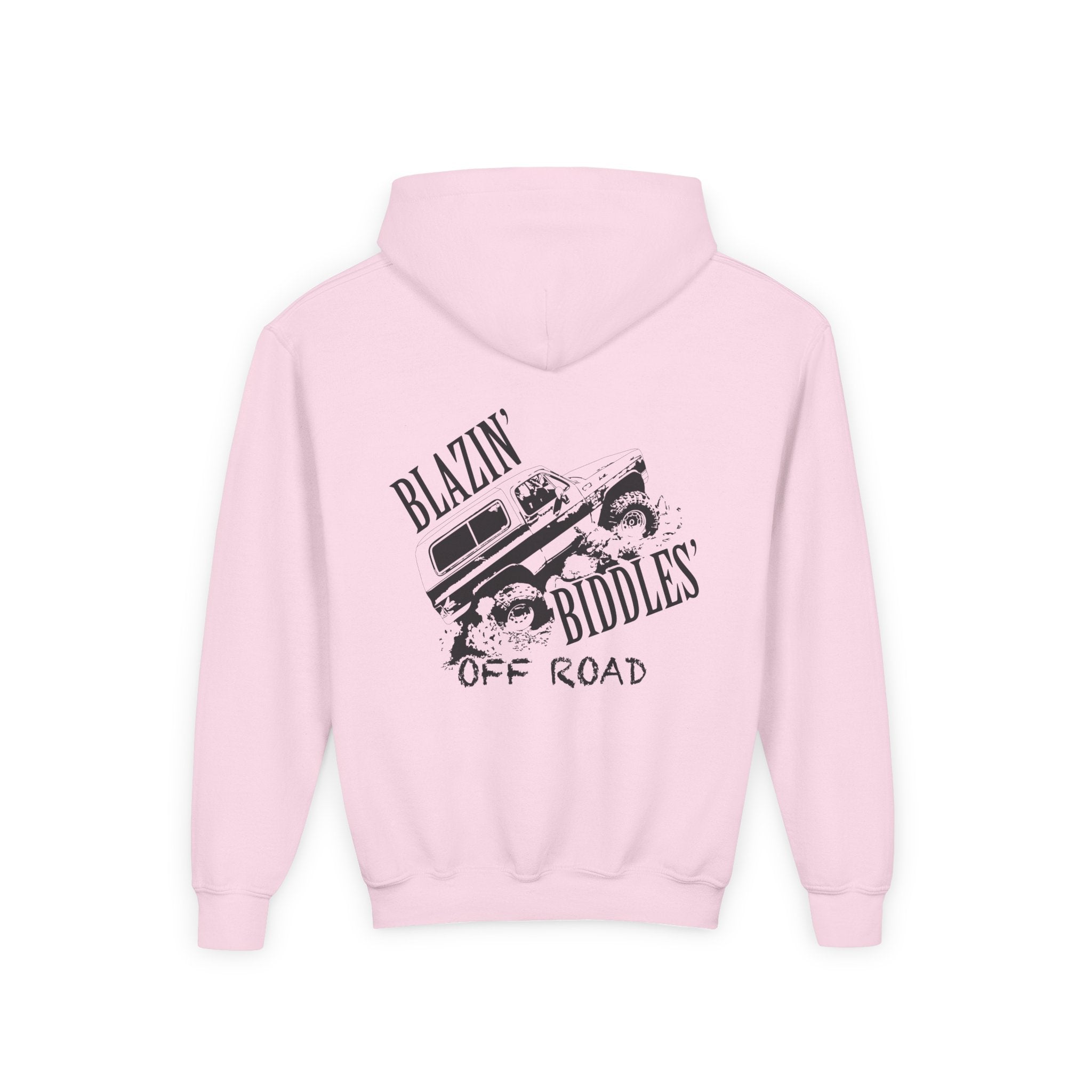 Blazin’ Biddles Off-Road Youth Hoodie – Adventure Ready Squarebody Apparel