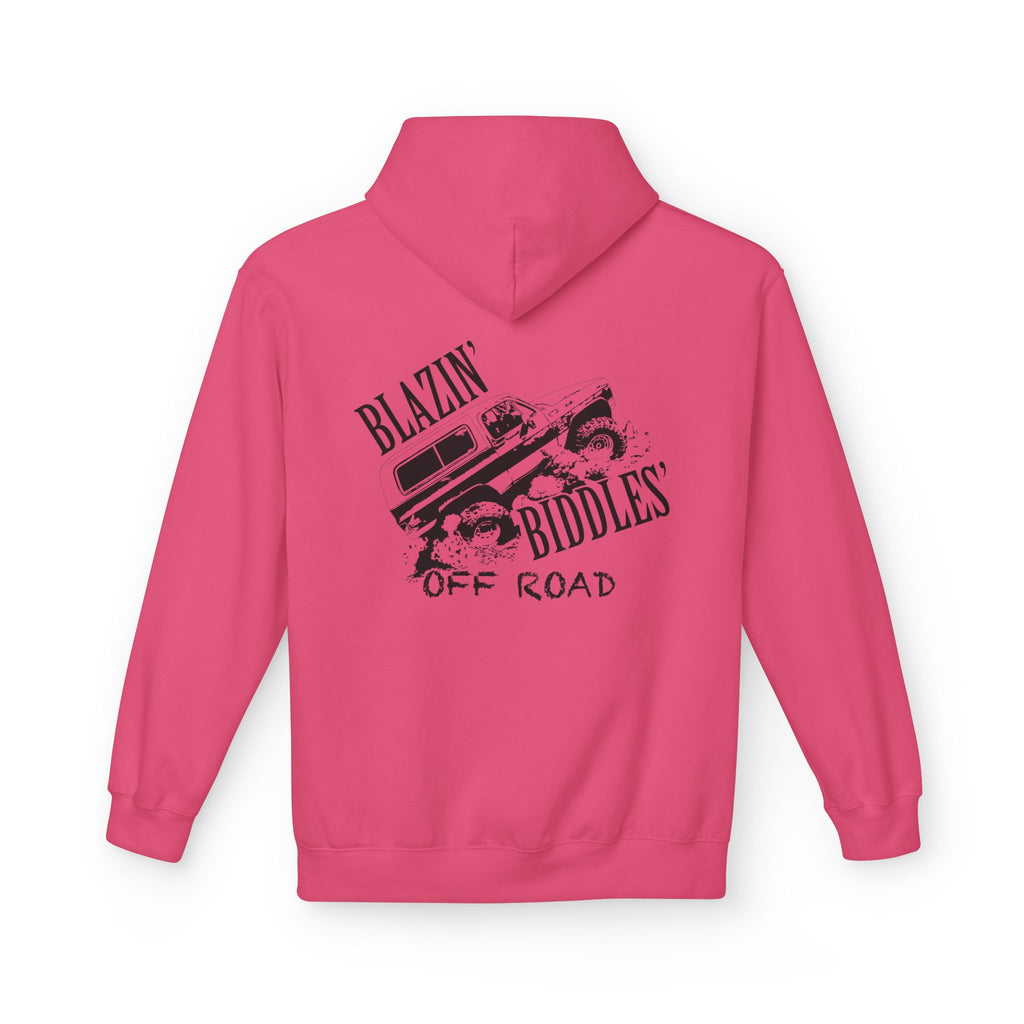 Blazin’ Biddles Off-Road Adventure Fleece Hoodie – Unisex Trail-Ready Warmth