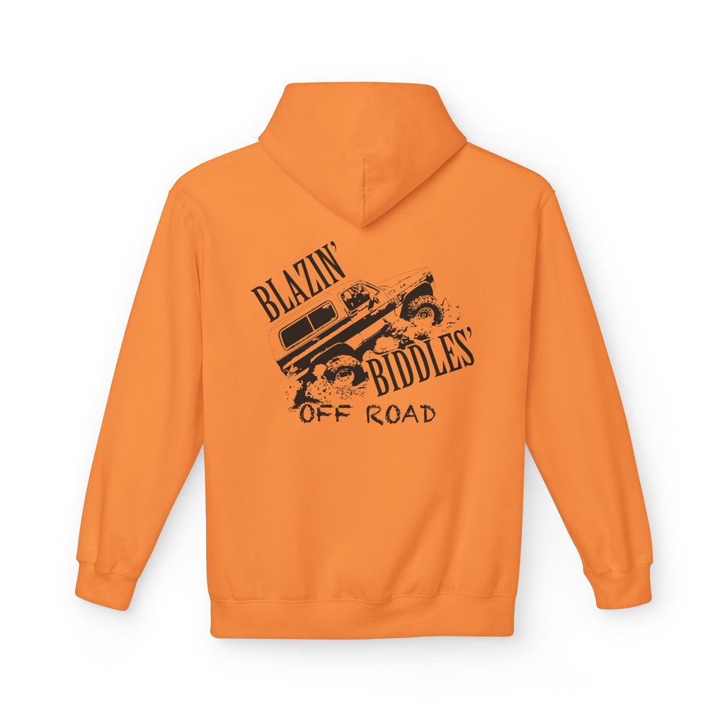 Blazin’ Biddles Off-Road Adventure Fleece Hoodie – Unisex Trail-Ready Warmth