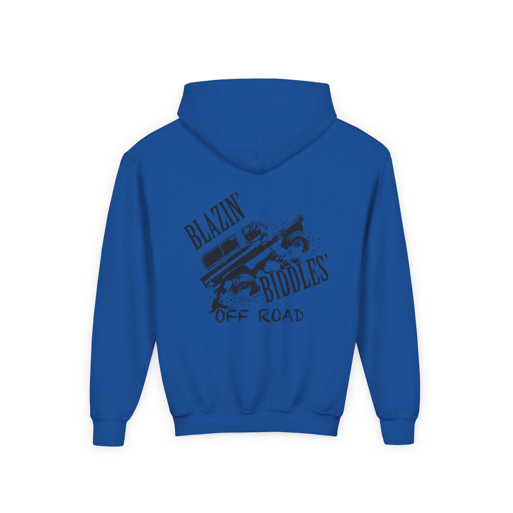 Blazin’ Biddles Off-Road Youth Hoodie – Adventure Ready Squarebody Apparel