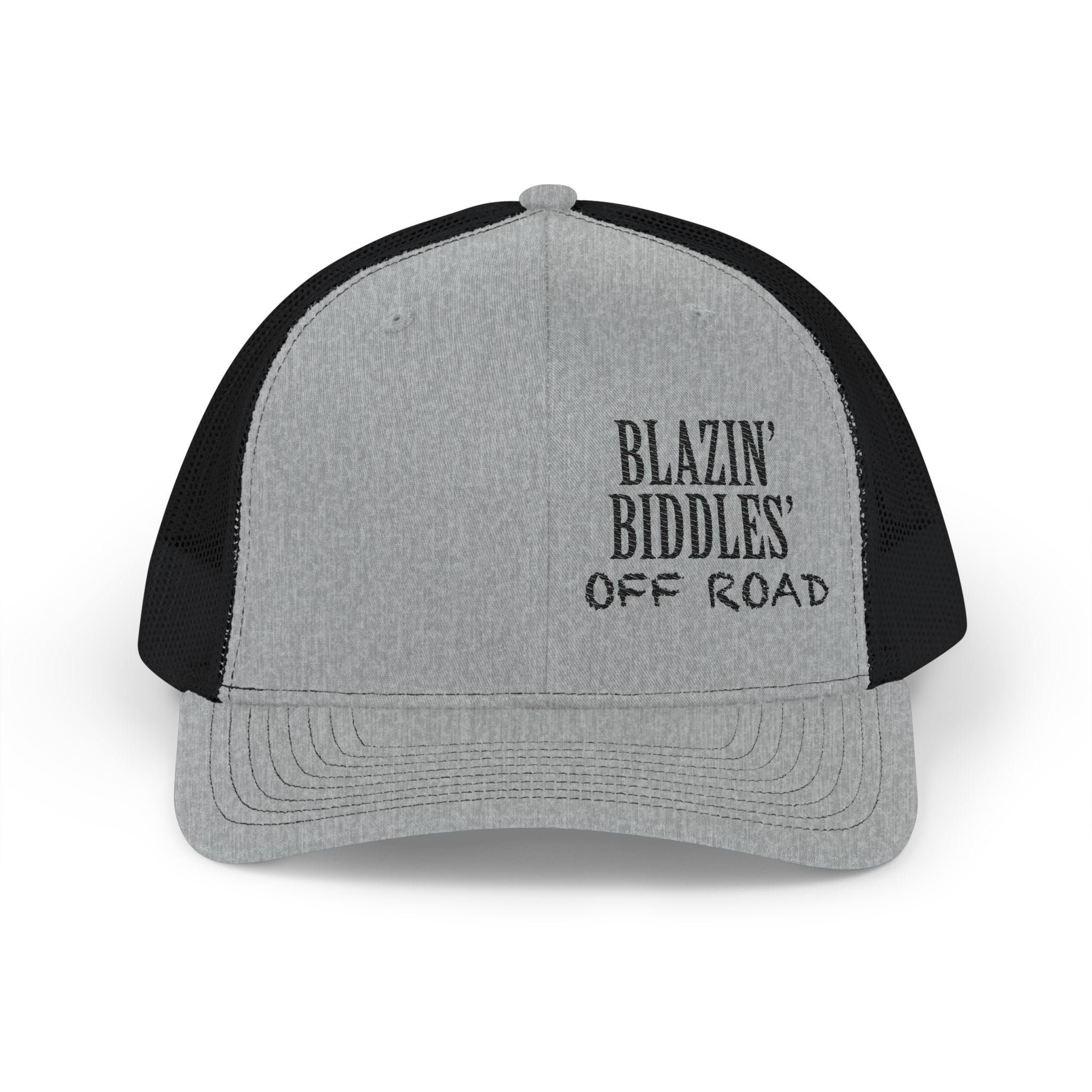 Blazin’ Biddles Off-Road Embroidered Snapback Trucker Cap – Squarebody Lifestyle Hat