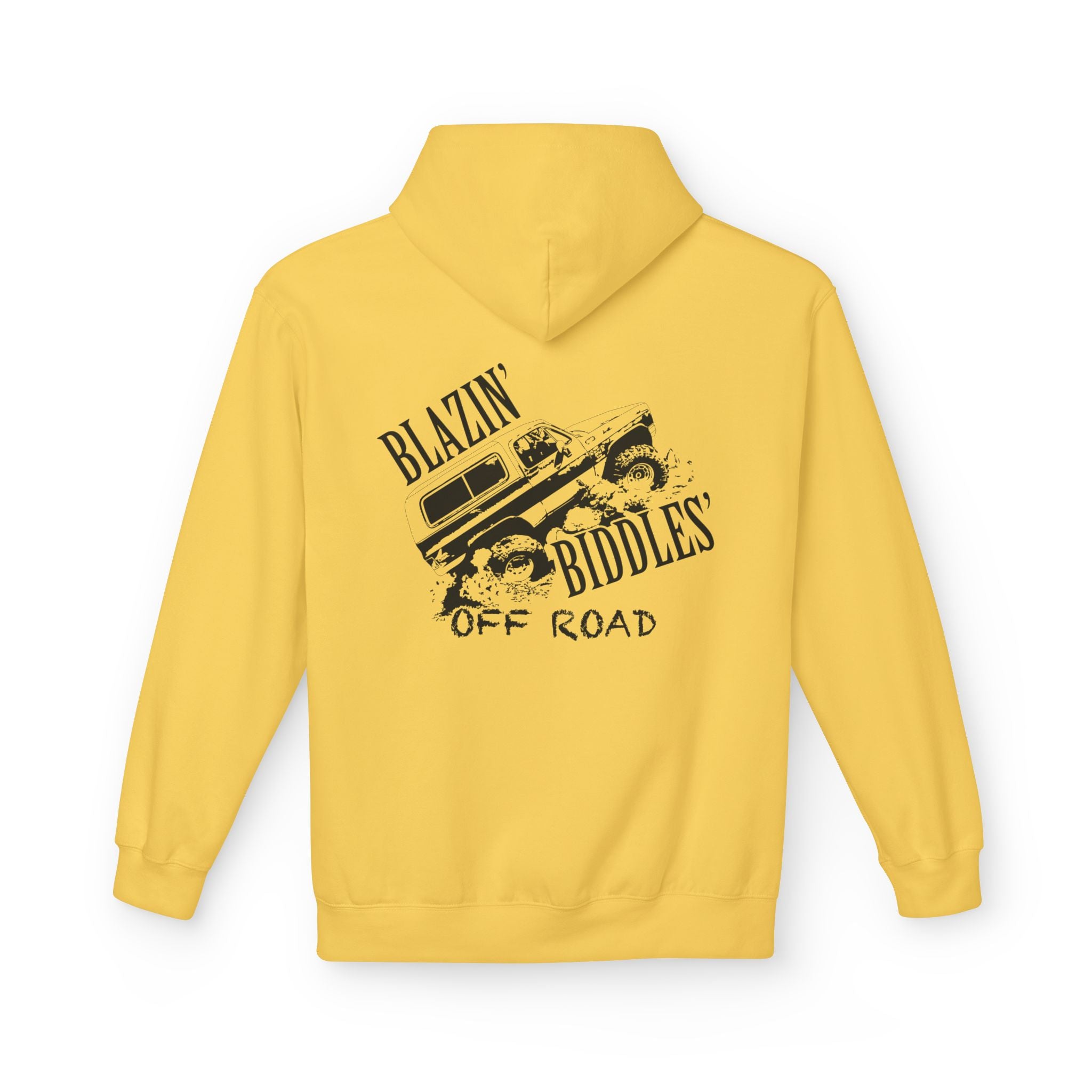 Blazin’ Biddles Off-Road Adventure Fleece Hoodie – Unisex Trail-Ready Warmth