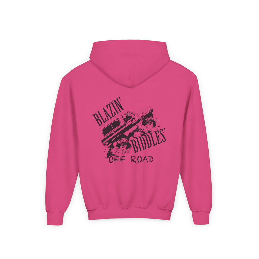 Blazin’ Biddles Off-Road Youth Hoodie – Adventure Ready Squarebody Apparel