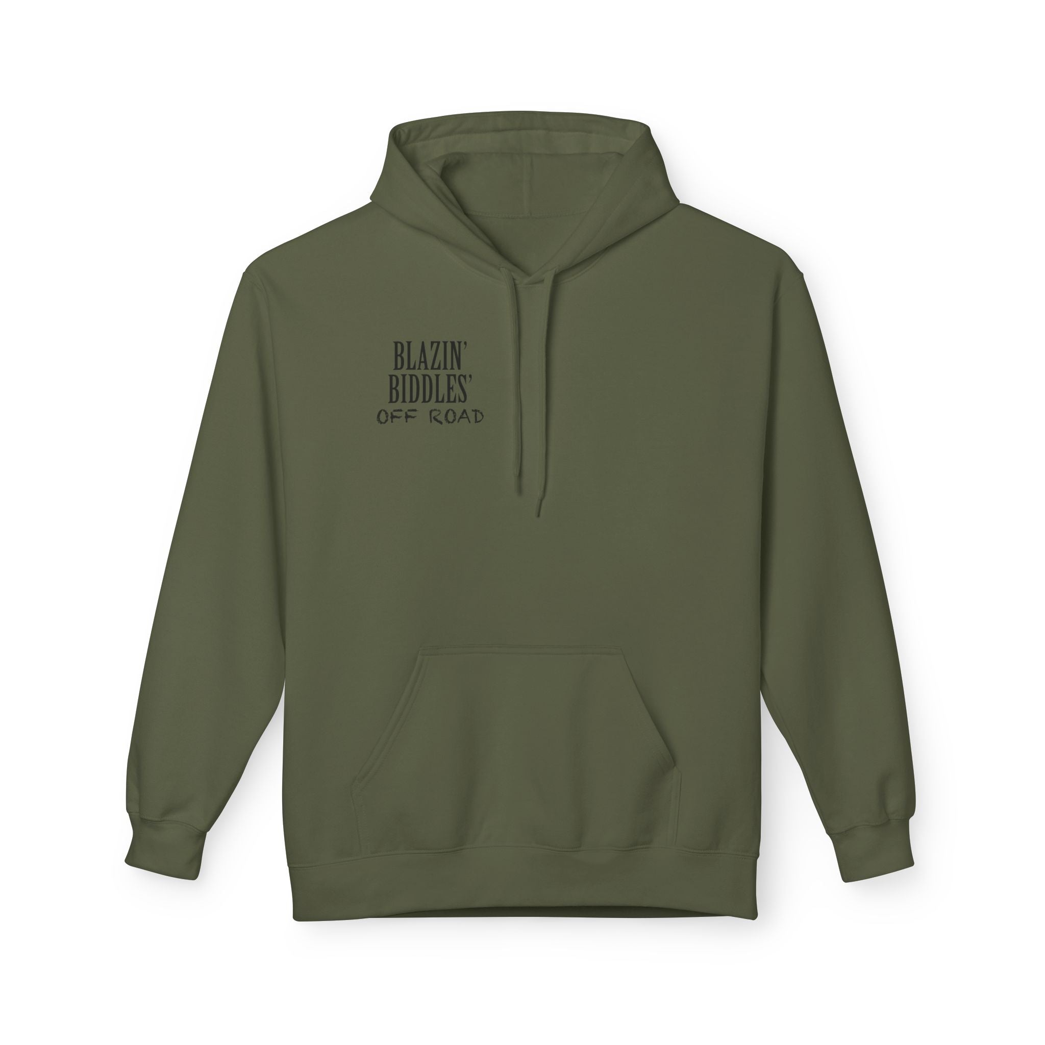 Blazin’ Biddles Off-Road Adventure Fleece Hoodie – Unisex Trail-Ready Warmth