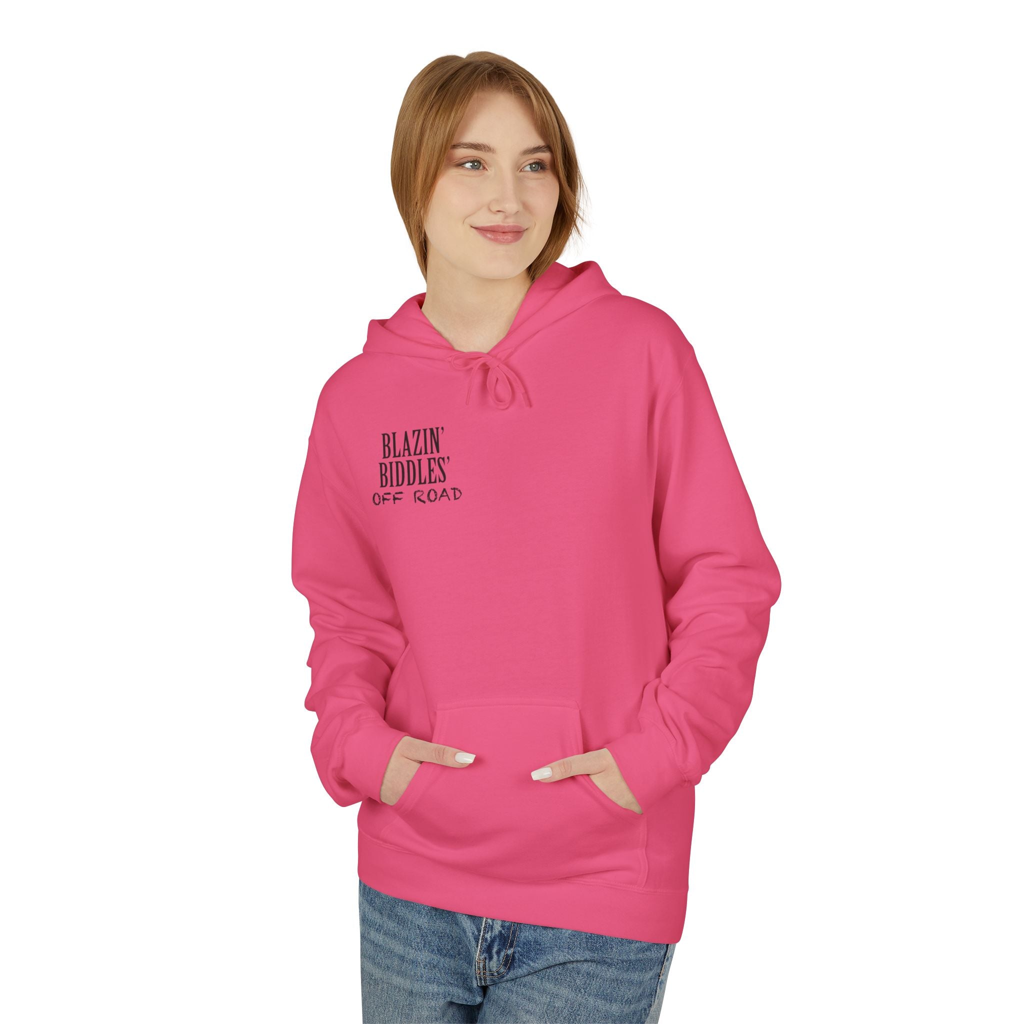 Blazin’ Biddles Off-Road Adventure Fleece Hoodie – Unisex Trail-Ready Warmth