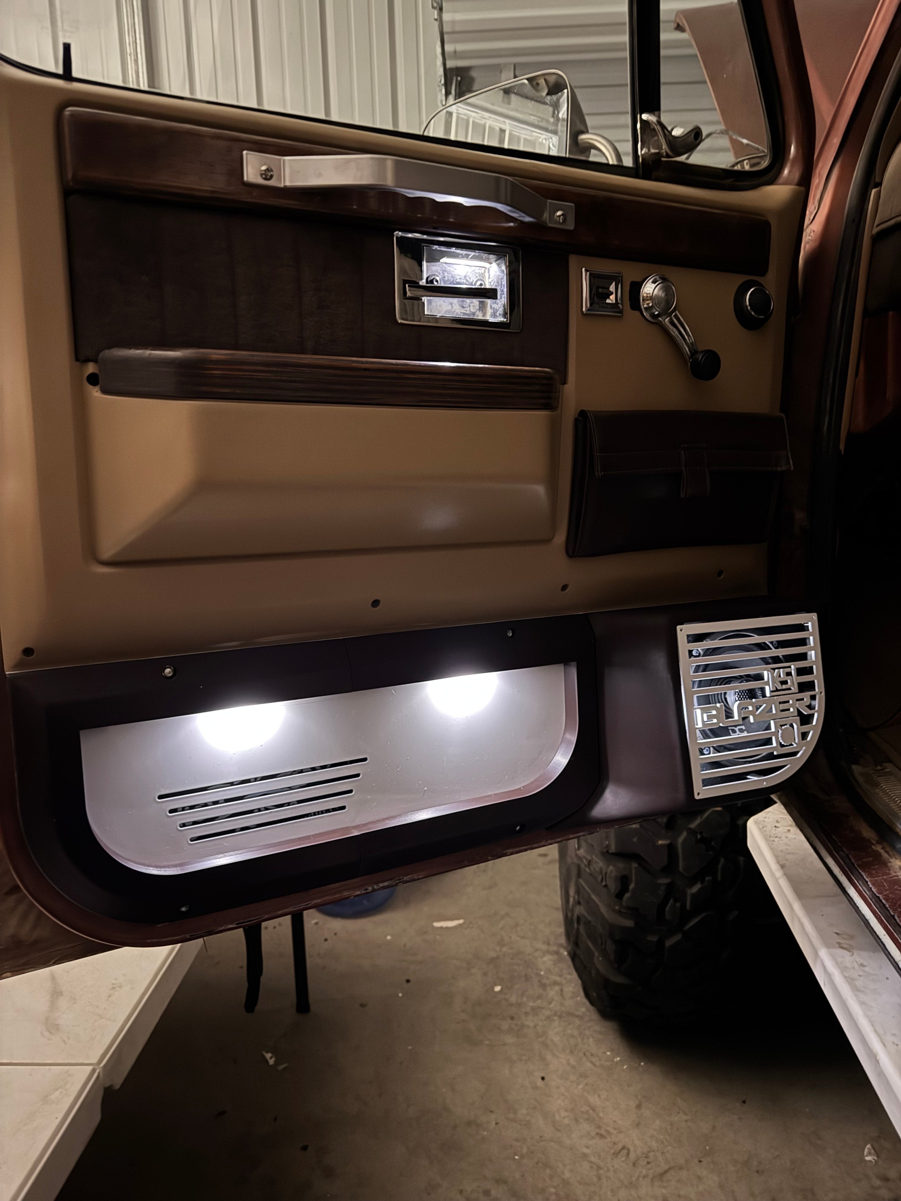 BUILDER PLUS - Lower Door Speaker Panels (1973–1991 Squarebody Chevy/GMC) – STAGE 2 “LIGHTED & WIRED + 3 Year Warranty”