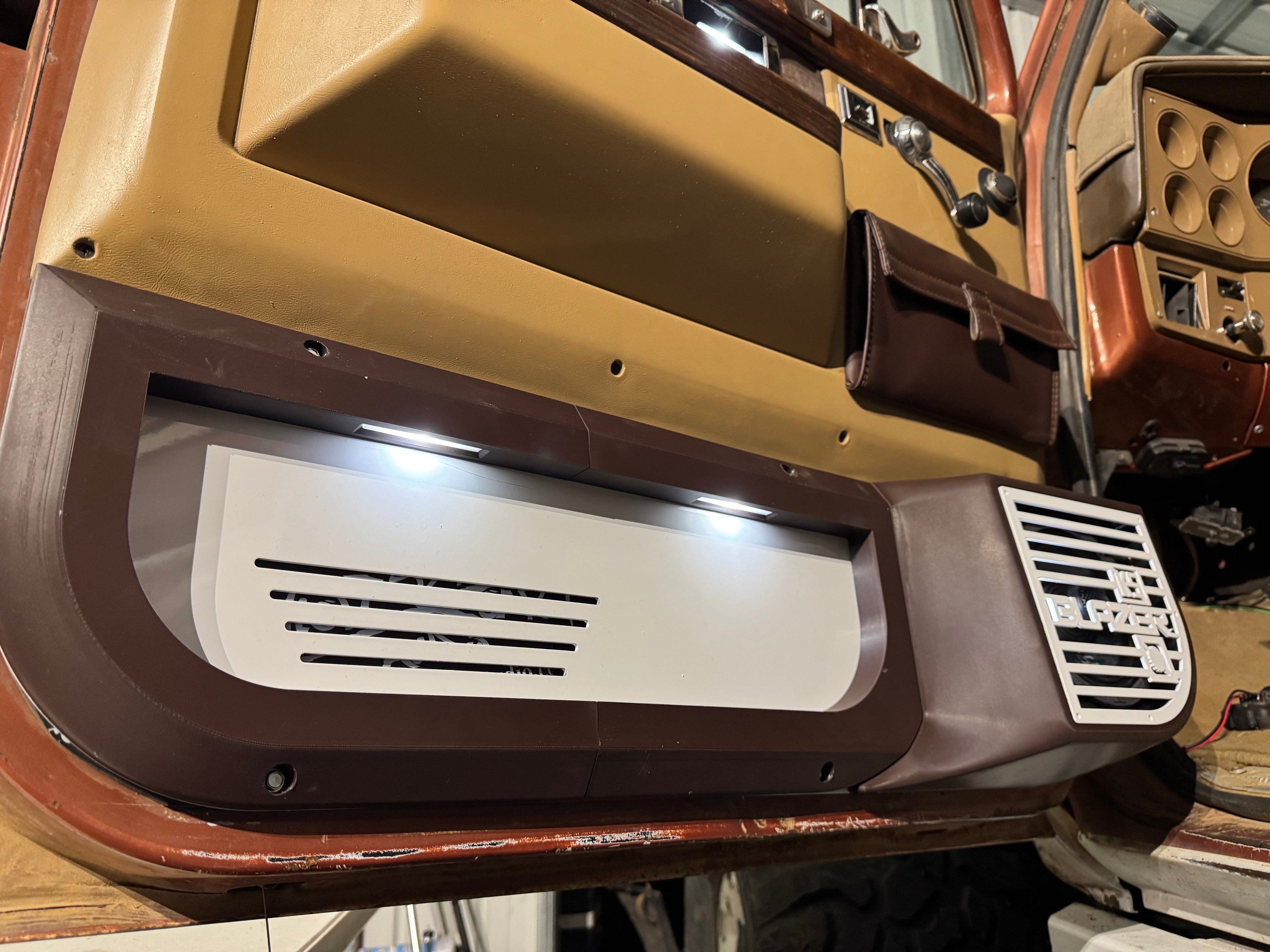 BUILDER PLUS - Lower Door Speaker Panels (1973–1991 Squarebody Chevy/GMC) – STAGE 2 “LIGHTED & WIRED + 3 Year Warranty”