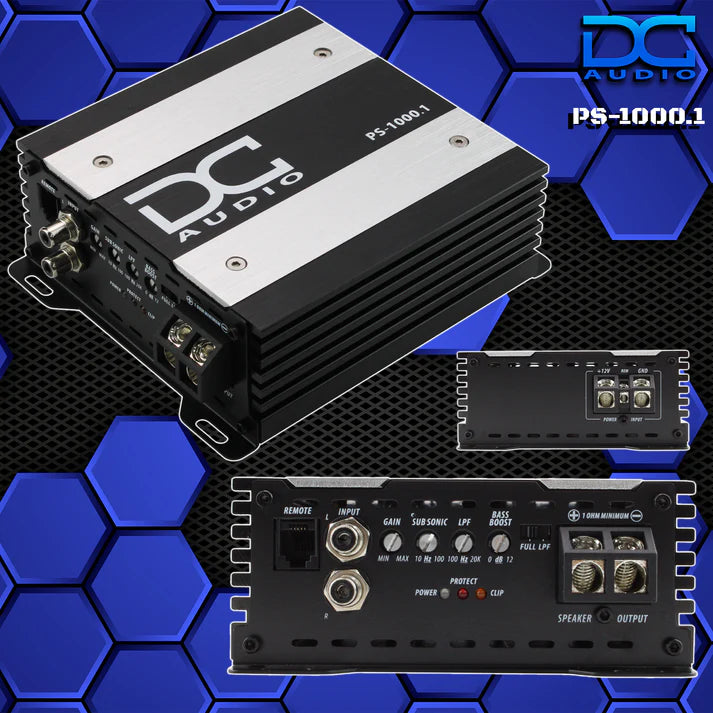 DC Audio PS-1000x1 Mini Full Range Monoblock Amplifier – 1,000W RMS