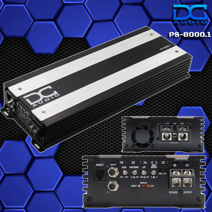 DC Audio PS-8000x1 Mini Full Range Monoblock Amplifier – 8,000W RMS